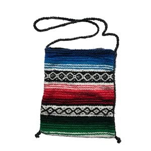 Earth Ragz Indian Blanket Purse/Tote Bag Blue, Red, and Green